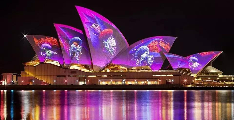绚丽的灯光，多样的音乐，绝妙的创意， ?悉尼灯光音乐节惊艳亮相